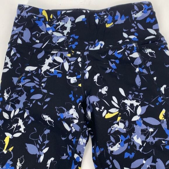 Sweaty Betty Power Floral Crop 20" Capri Leggings Pockets Black Multi XS NWOT - Picture 4 of 11